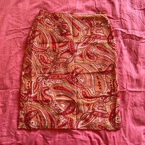 Vintage Paisley Skirt, size 4